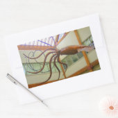 Pike Place Openbare Markt Reuzeninktvis Seattle, W Rechthoekige Sticker (Envelop)