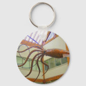 Pike Place Openbare Markt Reuzeninktvis Seattle, W Sleutelhanger (Achterkant)