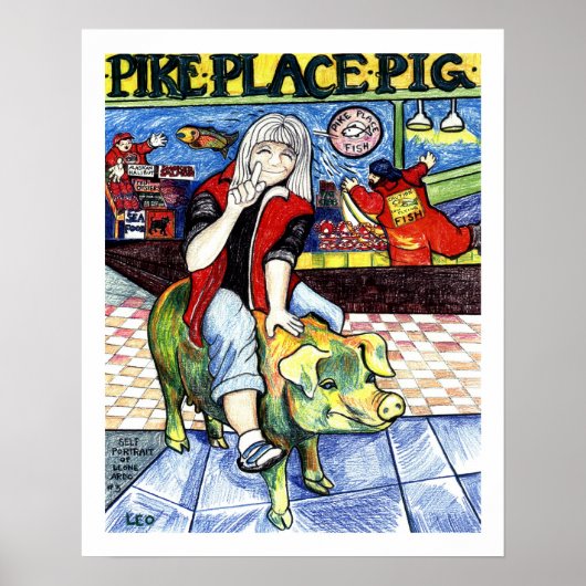 Pike Place Pig Poster (Voorkant)