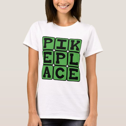 Pike Place, Seattle Marktplaats T-shirt (Voorkant)