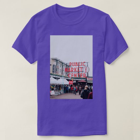 pike place seattle t-shirt (Design voorkant)