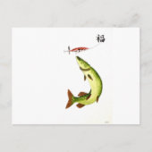 Pike Vissen Briefkaart (Voorkant)
