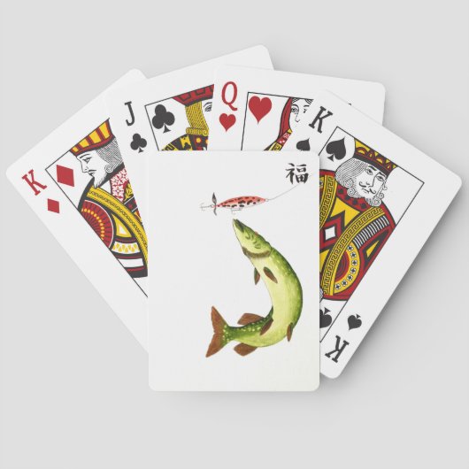 Pike Vissen Pokerkaarten (Achterkant)