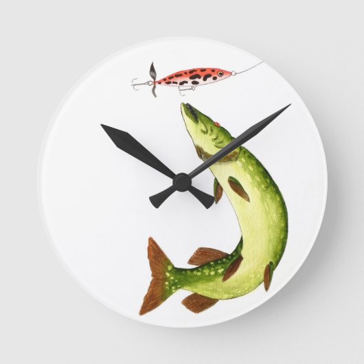 Pike Vissen Ronde Klok (Voorkant)