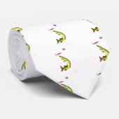 Pike Vissen Stropdas (Opgerold)