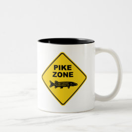 Pike Vissen Zone-teken Tweekleurige Koffiemok