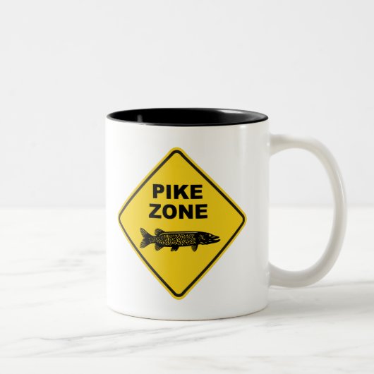 Pike Vissen Zone-teken Tweekleurige Koffiemok (Rechts)