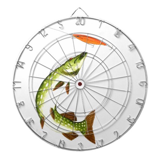 Pike-visserij Dartbord (Voorkant)