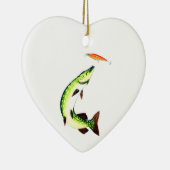 Pike-visserij Keramisch Ornament (Rechts)