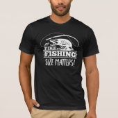 Pike Vist Size Matters angler Funny Fisherman T-shirt (Voorkant)
