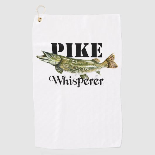 Pike Whisperer Light Golfhanddoek (Voorkant)
