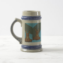 Pikend bruin ezelenpatroon bierpul