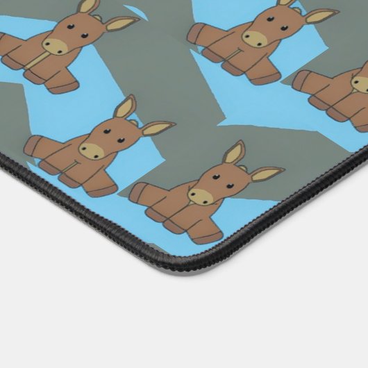 Pikend bruin ezelenpatroon bureaumat (Hoek)