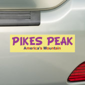 PIKES PEAK AMERICA'S MOUNTAIN BUMPERSTICKER (Op auto)
