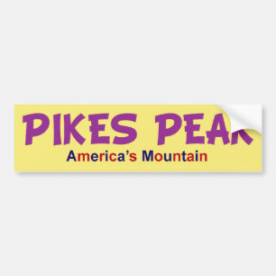 PIKES PEAK AMERICA'S MOUNTAIN BUMPERSTICKER
