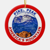 Pikes Peak America's Mountain Keramisch Ornament (Voorkant)