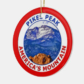 Pikes Peak America's Mountain Keramisch Ornament (Links)
