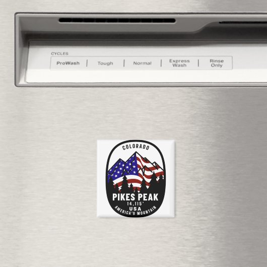 Pikes Peak Americas Mountain Magneet (Insitu (Vaatwasser))