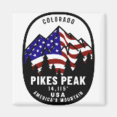 Pikes Peak Americas Mountain Magneet (Voorkant)