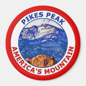 Pikes Peak America's Mountain Magneet (Voorkant)