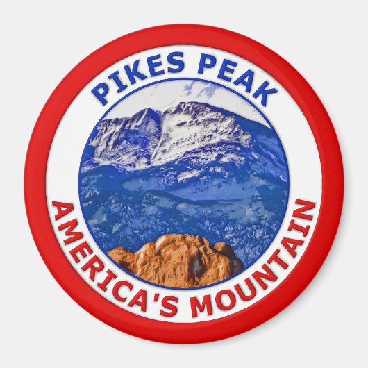 Pikes Peak America's Mountain Magneet (Voorkant)