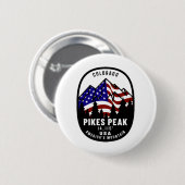 Pikes Peak Americas Mountain Ronde Button 5,7 Cm (Voorkant /achterkant)