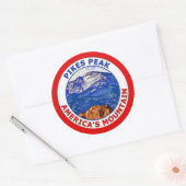 Pikes Peak America's Mountain Ronde Sticker (Envelop)