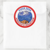 Pikes Peak America's Mountain Ronde Sticker (Tas)