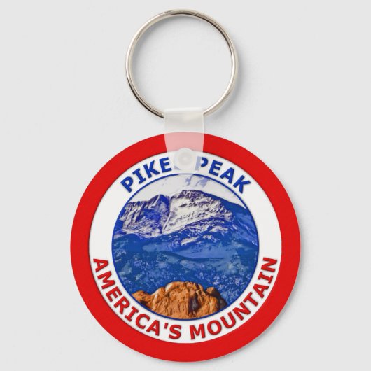Pikes Peak America's Mountain Sleutelhanger (Voorkant)