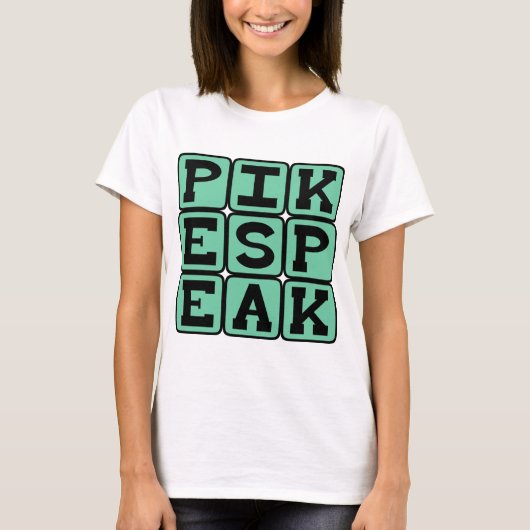 Pikes Peak, Berg in Colorado T-shirt (Voorkant)