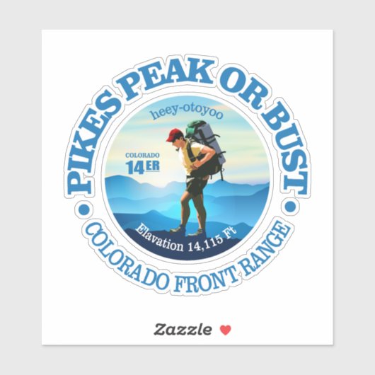 Pikes Peak (C) Sticker (Vel)