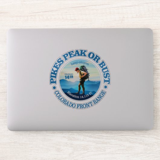 Pikes Peak (C) Sticker (Computer)