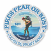 Pikes Peak (C) Sticker (Voorkant)