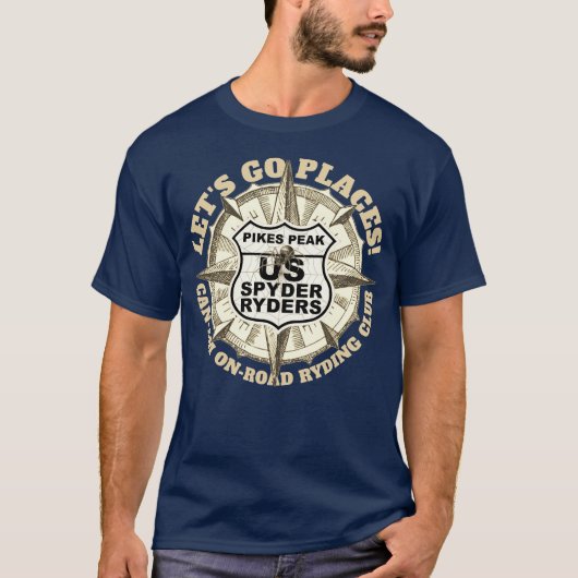 Pikes Peak Chapter - Let's Go Places! T-shirt (Voorkant)