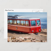 Pikes Peak Cog op de top van de piekpiek Briefkaart (Voorkant / Achterkant)