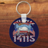 Pikes Peak Colorado America's Mountain 14115 Sleutelhanger (Voorkant)