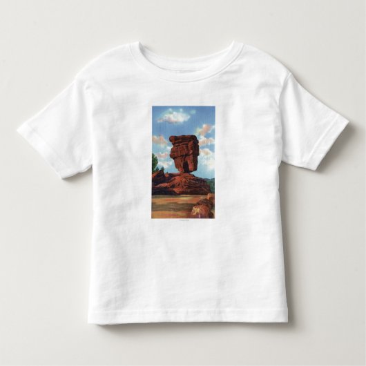 Pikes Peak, Colorado - Balanced Rock Kinder Shirts (Voorkant)