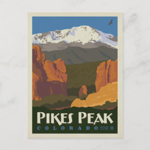 Pikes Peak, Colorado Briefkaart