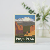 Pikes Peak, Colorado Briefkaart (Staand voorkant)