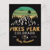Pikes Peak Colorado Camping Souvenirs Briefkaart (Voorkant)