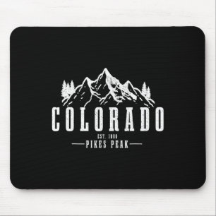 Pikes Peak Colorado Est. 1806 Vintage Bergen VS Muismat