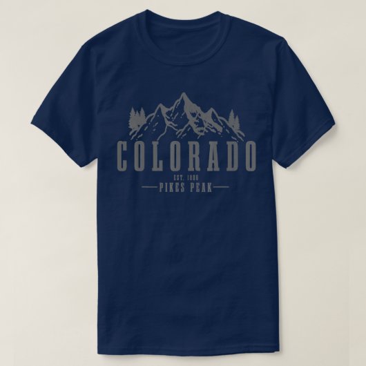 Pikes Peak Colorado Est T-shirt (Design voorkant)