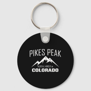 Pikes Peak Colorado Klimmen Summit Club Buiten G Sleutelhanger