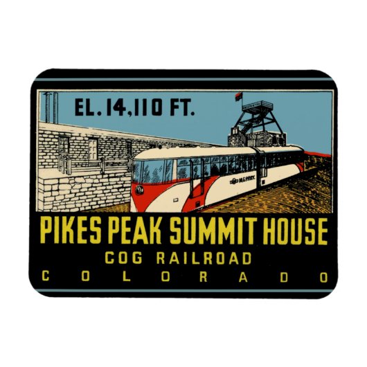 Pikes Peak Colorado Magneet (Horizontaal)