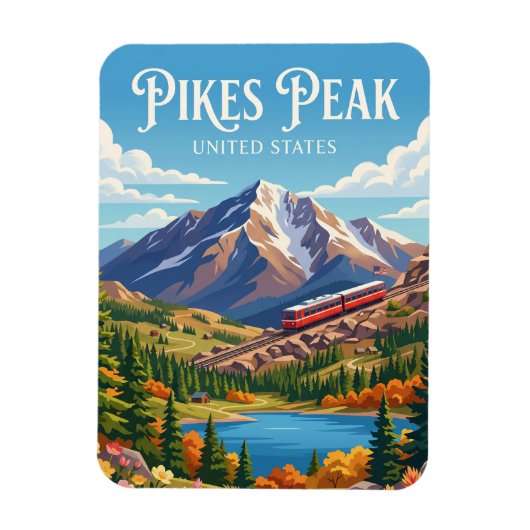 Pikes Peak Colorado Magneet (Verticaal)