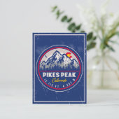 Pikes Peak Colorado Mountain Camping Hiking Briefkaart (Staand voorkant)