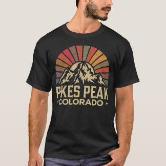 Pikes Peak Colorado Oude Reis Rocky Mountains T-shirt