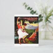 Pikes Peak Colorado Poster 1919 Briefkaart (Staand voorkant)