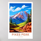 Pikes Peak Colorado Reisprint Poster (Voorkant)