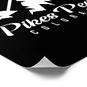 Pikes Peak Colorado Skigebied Snowboarden Poster (Hoek)